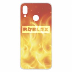 Чехол из раздела Roblox Logo and fire для Huawei P Smart Plus 2018 - FATLINE Чехол из раздела Roblox Logo and fire для Huawei P Smart Plus 2018