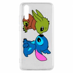 Чехол из раздела Лило и Стич Baby Yoda And Stitch для Huawei P20 - FATLINE Чехол из раздела Лило и Стич Baby Yoda And Stitch для Huawei P20