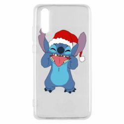 Чехол из раздела Лило и Стич Новогодний Стич для Huawei P20 - FATLINE Чехол из раздела Лило и Стич Новогодний Стич для Huawei P20