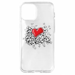 Чехол из раздела Авторские принты Heart & Love для Apple iPhone 12 mini - FATLINE Чехол из раздела Авторские принты Heart & Love для Apple iPhone 12 mini