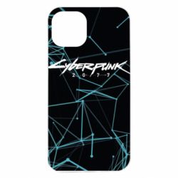 Чехол из раздела Cyberpunk 2077 Cyberpunk 2077 blue abstract lines для Apple iPhone 13