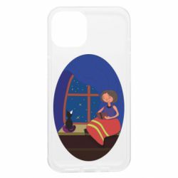 Чехол из раздела Кот Девочка с котом для Apple iPhone 13