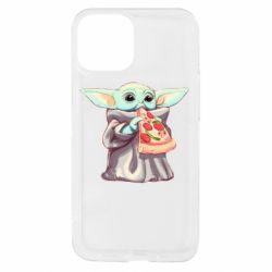 Чехол из раздела Любителям еды Baby Yoda eats pizza для Apple iPhone 13 mini - FATLINE Чехол из раздела Любителям еды Baby Yoda eats pizza для Apple iPhone 13 mini