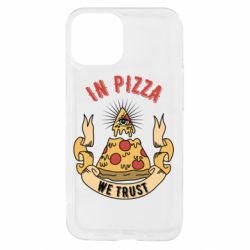 Чехол из раздела Любителям еды In pizza we trust для Apple iPhone 13 mini - FATLINE Чехол из раздела Любителям еды In pizza we trust для Apple iPhone 13 mini