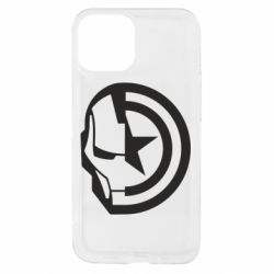 Чохол з розділу Залізна людина Iron Man and Captain America для Apple iPhone 13 mini - FATLINE Чохол з розділу Залізна людина Iron Man and Captain America для Apple iPhone 13 mini