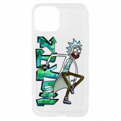 Чехол из раздела ART V Rick and text Morty для Apple iPhone 13 mini - FATLINE Чехол из раздела ART V Rick and text Morty для Apple iPhone 13 mini