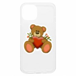 Чехол из раздела Авторские принты Мишка с сердцем для Apple iPhone 13 - FATLINE Чехол из раздела Авторские принты Мишка с сердцем для Apple iPhone 13