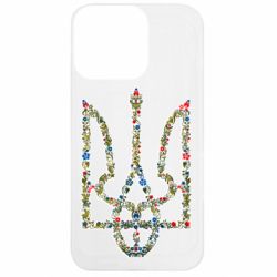 Чохол з розділу Свята Квітучий герб України для Apple iPhone 13 Pro - FATLINE Чохол з розділу Свята Квітучий герб України для Apple iPhone 13 Pro