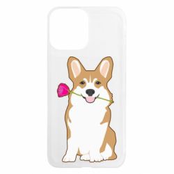 Чехол из раздела Корги Corgi With Flower для Apple iPhone 13 Pro Max - FATLINE Чехол из раздела Корги Corgi With Flower для Apple iPhone 13 Pro Max
