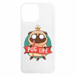 Чехол из раздела Мопс Мопс король для Apple iPhone 13 Pro Max - FATLINE Чехол из раздела Мопс Мопс король для Apple iPhone 13 Pro Max