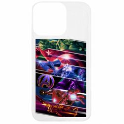 Чехол из раздела Мстители Super power avengers для Apple iPhone 13 Pro - FATLINE Чехол из раздела Мстители Super power avengers для Apple iPhone 13 Pro