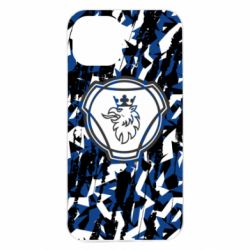 Чехол из раздела Грузовики Scania logo and grunge для Apple iPhone 13
