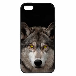 Чехол из раздела Волк Wolf with yellow eyes для Apple iPhone 5