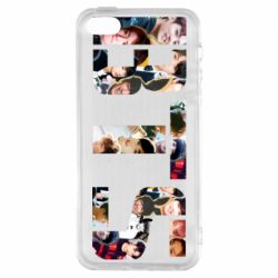 Чехол из раздела BTS BTS collage для Apple iPhone 5S - FATLINE Чехол из раздела BTS BTS collage для Apple iPhone 5S