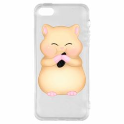 Чехол из раздела Сергей Нагорский Cute hamster with sunflower seed для Apple iPhone 5S