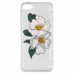 Чехол из раздела Авторские принты Цветы шиповника для Apple iPhone 5S - FATLINE Чехол из раздела Авторские принты Цветы шиповника для Apple iPhone 5S