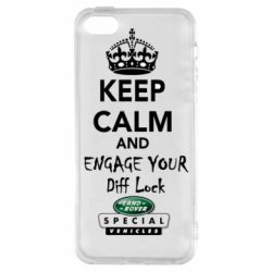 Чехол из раздела KEEP CALM Engage your diff lock для Apple iPhone 5S