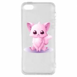 Чехол из раздела Abstract world Fluffy pink cat для Apple iPhone 5S