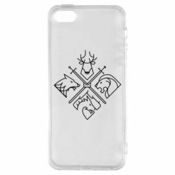 Чехол из раздела Игра престолов Game of Thrones Houses для Apple iPhone 5S - FATLINE Чехол из раздела Игра престолов Game of Thrones Houses для Apple iPhone 5S