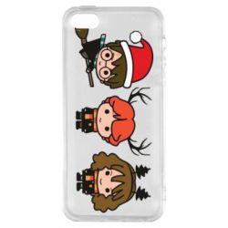 Чехол из раздела Гарри Поттер Гарри Поттер и друзья новогодние для Apple iPhone 5S