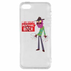 Чехол из раздела Рик и Морти I am yours nightmare BITCH для Apple iPhone 5S - FATLINE Чехол из раздела Рик и Морти I am yours nightmare BITCH для Apple iPhone 5S