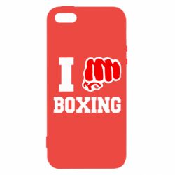 Чехол из раздела Бокс/Кикбоксинг I love boxing для Apple iPhone 5S