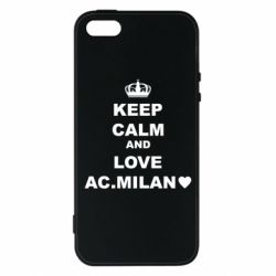 Чехол из раздела KEEP CALM Keep calm and love AC Milan для Apple iPhone 5S