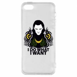 Чехол из раздела Локи Локи "I do what I want" для Apple iPhone 5S - FATLINE Чехол из раздела Локи Локи "I do what I want" для Apple iPhone 5S