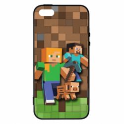 Чехол из раздела Minecraft Minecraft and heroes для Apple iPhone 5S