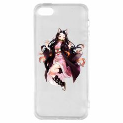 Чехол из раздела Demon Slayer Nezuko cat для Apple iPhone 5S