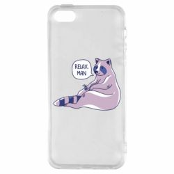 Чехол из раздела Авторские принты Прикольный енот. для Apple iPhone 5S - FATLINE Чехол из раздела Авторские принты Прикольный енот. для Apple iPhone 5S