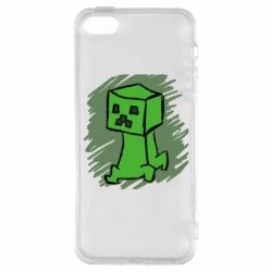 Чехол из раздела Minecraft Сreeper для Apple iPhone 5S - FATLINE Чехол из раздела Minecraft Сreeper для Apple iPhone 5S