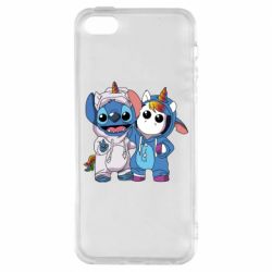 Чохол з розділу Ліло та Стіч Стіч і єдиноріг для Apple iPhone 5S - FATLINE Чохол з розділу Ліло та Стіч Стіч і єдиноріг для Apple iPhone 5S