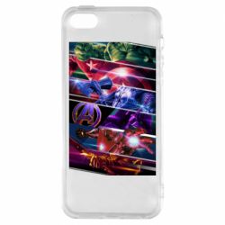 Чохол з розділу Месники Super power avengers для Apple iPhone 5S - FATLINE Чохол з розділу Месники Super power avengers для Apple iPhone 5S