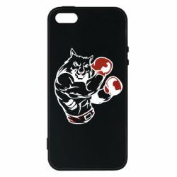 Чехол из раздела Волк The Wolf Boxer для Apple iPhone 5S - FATLINE Чехол из раздела Волк The Wolf Boxer для Apple iPhone 5S