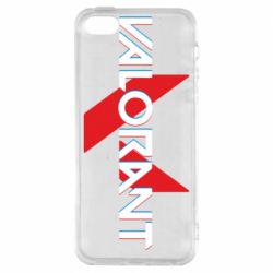 Чехол из раздела Valorant Valorant glitsh logo для Apple iPhone 5S