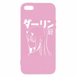 Чехол из раздела Darling in the Franxx Zero Two Girl для Apple iPhone 5S - FATLINE Чехол из раздела Darling in the Franxx Zero Two Girl для Apple iPhone 5S