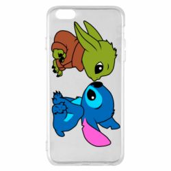 Чехол из раздела Лило и Стич Baby Yoda And Stitch для Apple iPhone 6 Plus/6S Plus - FATLINE Чехол из раздела Лило и Стич Baby Yoda And Stitch для Apple iPhone 6 Plus/6S Plus