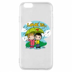 Чехол из раздела Love is Love is ... in the rain для Apple iPhone 6S - FATLINE Чехол из раздела Love is Love is ... in the rain для Apple iPhone 6S