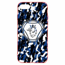 Чехол из раздела Грузовики Scania logo and grunge для Apple iPhone 8