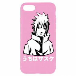 Чехол из раздела Саске Учиха Uchiha Sasuke Black And White Art для Apple iPhone SE 2020 - FATLINE Чехол из раздела Саске Учиха Uchiha Sasuke Black And White Art для Apple iPhone SE 2020