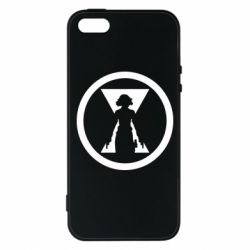 Чохол з розділу Месники Black Widow logo для Apple iPhone SE - FATLINE Чохол з розділу Месники Black Widow logo для Apple iPhone SE