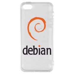 Чехол из раздела Linux Debian для Apple iPhone SE - FATLINE Чехол из раздела Linux Debian для Apple iPhone SE
