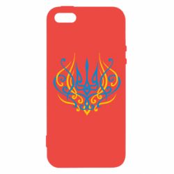 Чехол из раздела Авторские принты Герб Украины двухцветная монограмма для Apple iPhone SE