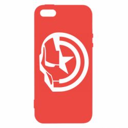 Чохол з розділу Залізна людина Iron Man and Captain America для Apple iPhone SE - FATLINE Чохол з розділу Залізна людина Iron Man and Captain America для Apple iPhone SE