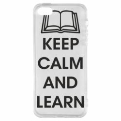 Чехол из раздела KEEP CALM Keep calm and learn для Apple iPhone SE