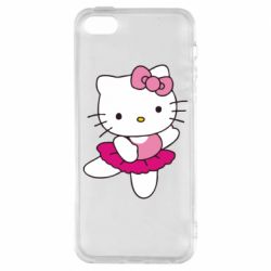 Чехол из раздела Hello Kitty Kitty балярина для Apple iPhone SE - FATLINE Чехол из раздела Hello Kitty Kitty балярина для Apple iPhone SE