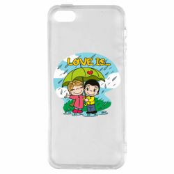 Чехол из раздела Love is Love is ... in the rain для Apple iPhone SE - FATLINE Чехол из раздела Love is Love is ... in the rain для Apple iPhone SE