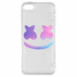 Чехол из раздела Dj Marshmello Marshmello and smile для Apple iPhone SE - FATLINE Чехол из раздела Dj Marshmello Marshmello and smile для Apple iPhone SE