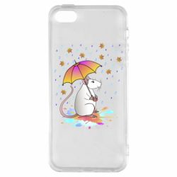 Чехол из раздела DisaAnna Mouse and rain для Apple iPhone SE - FATLINE Чехол из раздела DisaAnna Mouse and rain для Apple iPhone SE